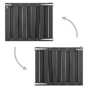  Garden Gate WPC 39.4"x31.5" Gray A949-49082