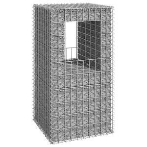  Gabion Basket Post 19.7"x19.7"x39.4" Iron A949-151268