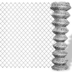  Chain Link Fence Galvanised Steel 82.0x3.3'Silver A949-141491