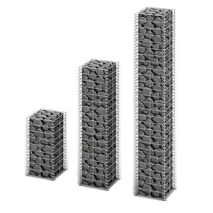  3 Piece Gabion Set Galvanized Wire A949-141048