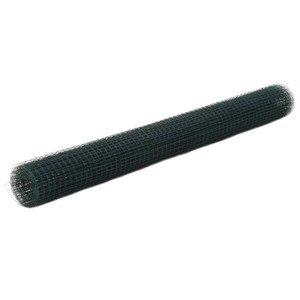  Chicken Wire Fence Steel with PVC Coating 82'x4.9'Green A949-143634
