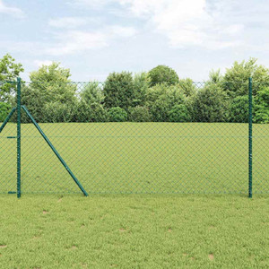  Chain Link Fence 82.02 x 5.25 ft Steel Green A949-42004798