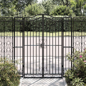  Garden Gate Black 47.6"x3.1"x59.1" Wrought Iron A949-363432
