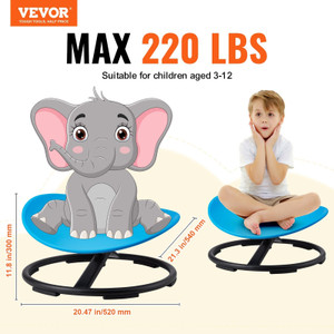 Kids Swivel Chair, 220 LBS Capacity, Sensory Spinning Chair, Autistic Kids Sensory Toy Chair with N E415-ETZYYXLS100K207B7V0