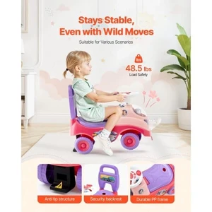 Ride On Toddler Push Car, Push Car for Toddler 19 to 36 Months, Kids Ride On Toy with Horn & Music, E415-KBKETCZSTCDSBXBCC001V9