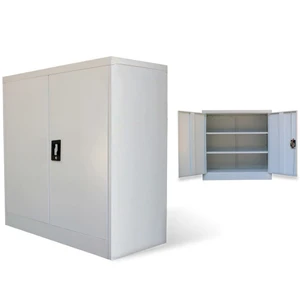 Office Cabinet with 2 Doors Gray 35.4 Steel A949-20114