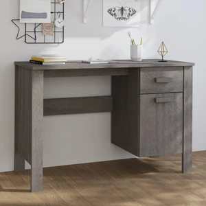 Desk HAMAR Light Gray 44.5"x19.7"x29.5" Solid Wood Pine A949-340463