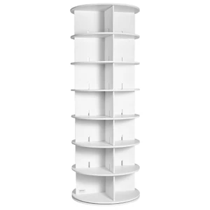7 Tiers Rotating Shoe Rack Tower, 360?°Spinning Shoe Display, Revolving Shoe Rack Storage Round Car E415-BSXZXJ7CGD4GUW3CKV0