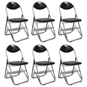 Folding Chairs 6 pcs Faux Leather A949-243711