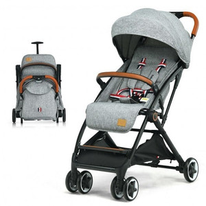 Lightweight Aluminium Frame Baby Stroller with Net-Gray - Color: Gray D681-BB5624GR