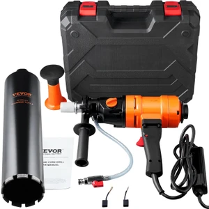  Diamond Core Drilling Machine, 4in Handheld Wet Concrete Core Drill Rig, 1100-2400RPM Two Speed &  E415-SCJGSZKJYCY44KHH6V1