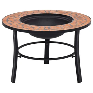 Mosaic Fire Pit Terracotta 26.8" Ceramic A949-46719