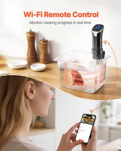 Sous Vide Precision Cooker, 1100W Sous-Vide Cooking Machine, WIFI Immersion Circulator with LED Dig E415-JRSZKDWMZJ115BQO2001V1
