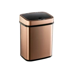 3-Gallon Motion Sensor Touchless Stainless Steel Trash Can in Copper Gold Finish Q280-GDSAC87915