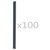  100 pcs Fence Strip Clips PVC Anthracite A949-45477