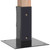  Post Bases Square 12 pcs Anthracite 1.81x1.81" Powder-coated Steel A949-42000019