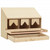  Chicken Laying Nest 3 Compartments 28.3"x13"x21.3" Solid Pine Wood A949-170653