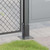  Post Bases Square 4 pcs Anthracite 2.80x2.80" Powder-coated Steel A949-42000024