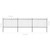  Garden Fence with Hoop Top Steel 211.4"x47.2" Black A949-277667
