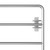  5 Bar Field Gate Steel (45.3"-118.1")x35.4" Silver A949-145986