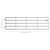  5 Bar Field Gate Steel (45.3"-118.1")x35.4" Silver A949-145986