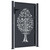  Garden Gate Anthracite 39.4x49.2" Steel Tree Design A949-153156