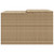  Robot Mower Garage Beige 33.9"x35.4"x20.5"/22.4" Poly Rattan A949-365407