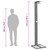  Outdoor Shower Black 19.7"x21.7"x88.2" Poly Rattan and Acacia Wood A949-368206
