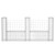  Gabion Basket U-Shape Galvanized Steel 94.5"x7.9x39.4 A949-142546