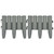  Lawn Edgings 36 pcs Gray 393.7" PP A949-48621