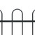  Garden Fence with Hoop Top Steel 71.3"x59.1" Black A949-144932