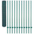  Wire Mesh Fence with Posts Steel 82'x4.9'Green A949-144616