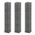  Gabion Set 3 pcs Galvanized Wire 9.8"x9.8"x59 A949-141046