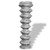  Chain Link Fence Galvanised Steel 82.0x3.3'Silver A949-141491