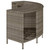  Storage Shelves for Hot Tub 2 pcs Gray Poly Rattan A949-365619