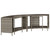  Storage Shelves for Hot Tub 2 pcs Gray Poly Rattan A949-365619