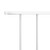  Fence Panel Powder-coated Steel 5.4 ft x 4.1 ft White A949-145226