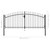  Double Door Fence Gate with Spear Top 118.1"x59.1 A949-144359