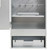  BBQ Oven Smoker with Wood Chips 17.5"x11.4"x43.3" Galvanized Steel A949-364743