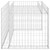  Lawn Mower Garage with Raised Bed 43.3"x31.5"x23.6" Steel Wire A949-145655