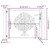  Garden Gate 39.4x29.5" Corten Steel Tree Design A949-153160