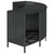  Storage Shelves for Hot Tub 2 pcs Black Poly Rattan A949-365620