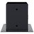  Post Bases Square 4 pcs Anthracite 4.76x4.76" Powder-coated Steel A949-42000032