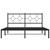 Metal Bed Frame without Mattress with Headboard Black 59.1"x78.7 A949-376228