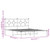 Metal Bed Frame without Mattress with Headboard Black 59.1"x78.7 A949-376228
