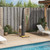  Outdoor Shower Black 21.7"x23.6"x88.2" Poly Rattan and Acacia Wood A949-368209