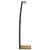  Outdoor Shower Black 21.7"x23.6"x88.2" Poly Rattan and Acacia Wood A949-368209