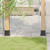  Post Bases Square 4 pcs Anthracite 3.98x3.98" Powder-coated Steel A949-42000030