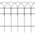  Garden Border Fence Powder-coated Iron 32.8'x1.3' A949-141071