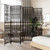 Room Divider 6 Panels Black Poly Rattan A949-365400